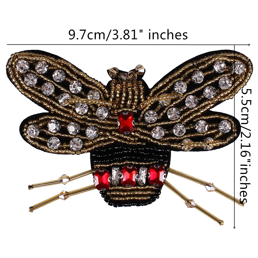 Стразы в виде стрекозы, бабочки, пчелы, насекомые, Скорпион, кристаллы, нашивки для обуви, сумки, швейная одежда, аппликация TH862
