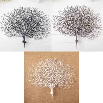 

Artificial Flowers Coral Branch Peacock Shape Party Wedding Room Decor