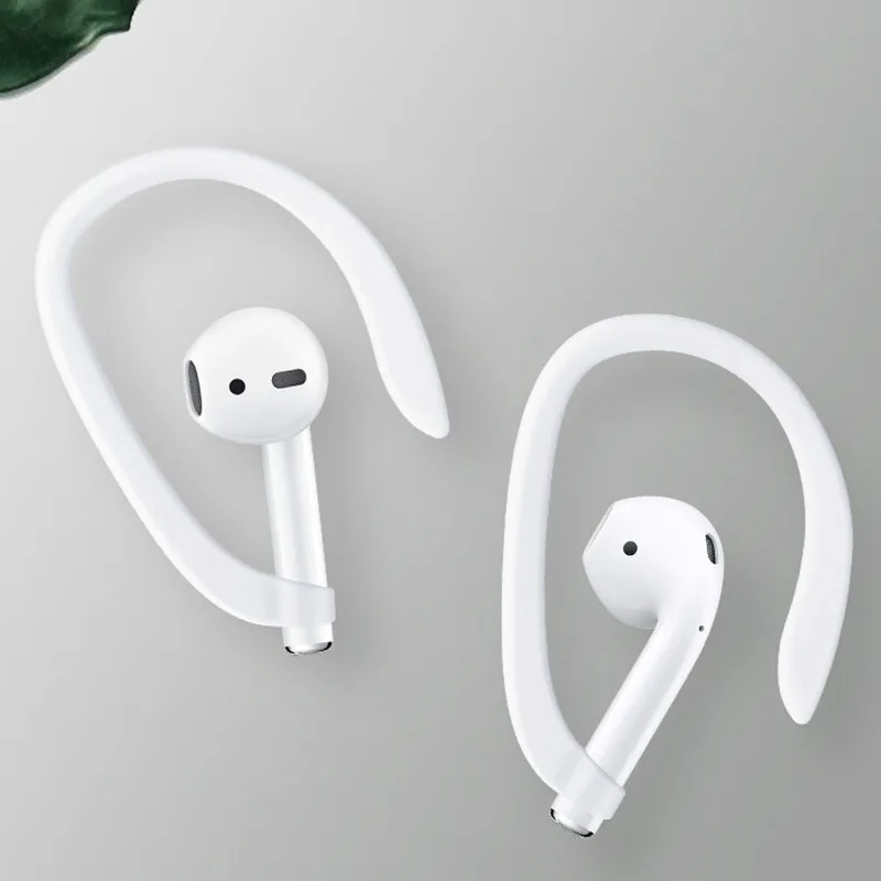 Силиконовый чехол для AirPods, беспроводные наушники для AirPods, защитные аксессуары, спортивные, анти-потеря, защитный колпачок на крючке, наушники - Цвет: E