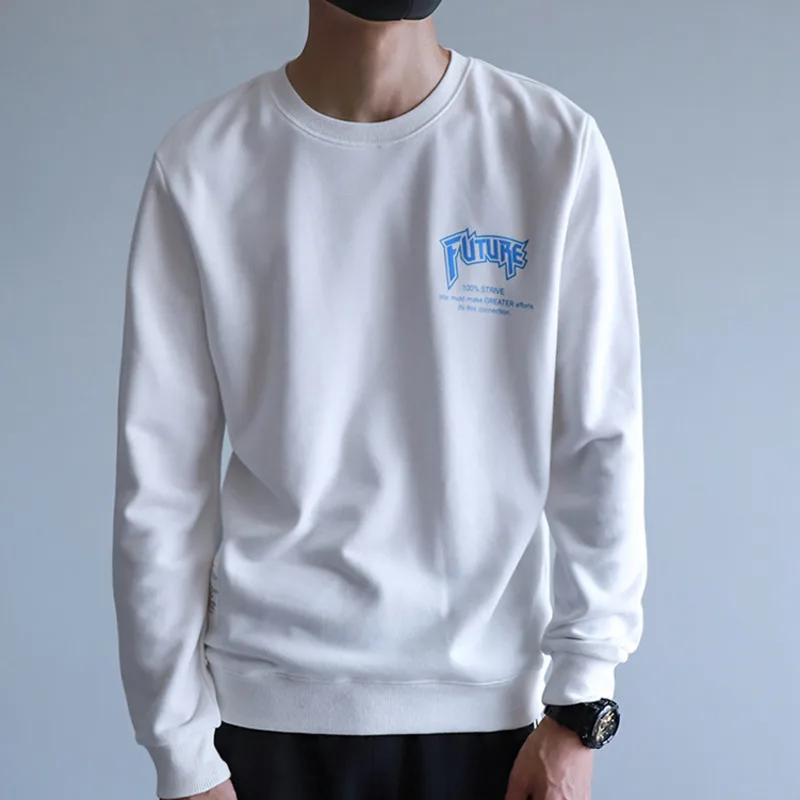 2019 Spring And Autumn New Casual Letter Printing Round Neck Long-sleeved Hoodies Loose Temperament Trend Cotton Harajuku 2019 Spring And Autumn New Casual Letter Printing Round Neck Long-sleeved Hoodies Loose Temperament Trend Cotton Harajuku