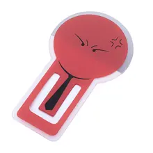 Обучающая офисная папка для книг, креативные канцелярские принадлежности, милые выразительные зажимы для страниц, моделирование настроения, душевные закладки, небольшой подарок