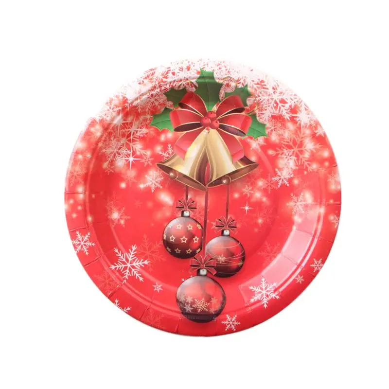 60 шт. красивые рождественские украшения Праздничная посуда одноразовая чаша одноразовые чашки 634E