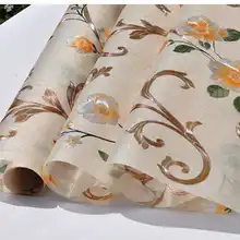 Непрозрачный светильник с цветком, статическая Наклейка на окно, стеклянная матовая пленка для домашнего декора, водонепроницаемая пленка для ванной комнаты