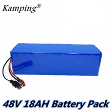 48v 18Ah 1000w 13S3P комплект литий-ионный батарей для 54,6 v электровелосипеда скутера с 25A разрядкой BMS зарядное устройство беспошлинный