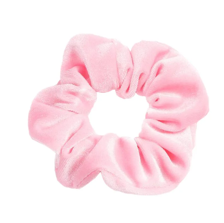 snap hair clips 34Colors Korea Velvet Scrunchies Elastic Hair Bands Solid Color Headwear Women Girls Pleated Scrunchie Ponytail Hair Accessories goody hair clips Hair Accessories