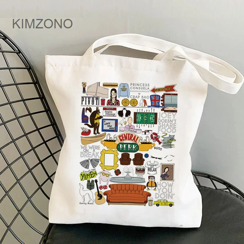 Handbag-Bag Shopper Cabas Canvas Friend Bolsa Foldable Tv Compra Sacola-String