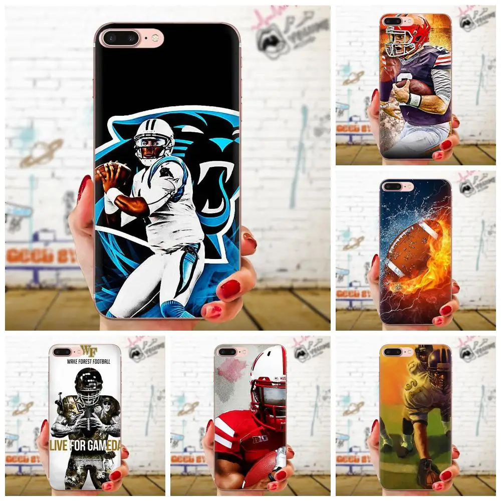 

Customer Custom Photo Soft Phone Case For Apple iPhone 11 Pro X XS Max XR 4 4S 5 5C 5S SE 6 6S 7 8 Plus Sport American Football