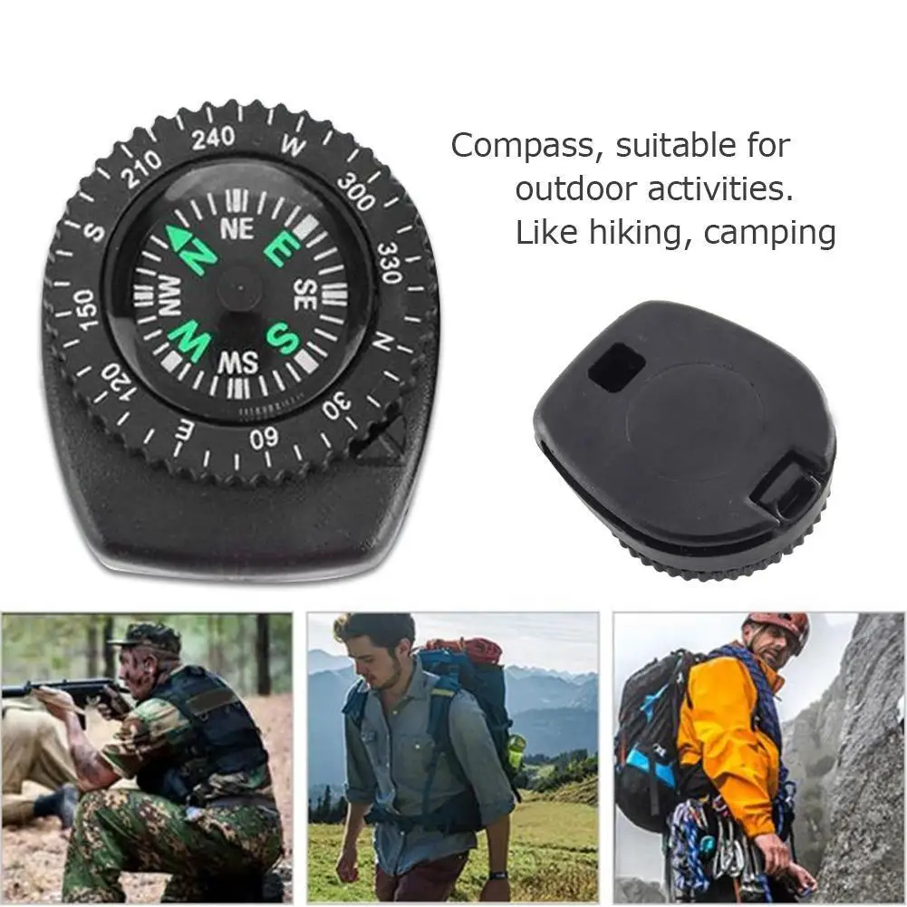 Mini Watch Band Button Compass Bracelet Camping Hiking Survival Outdoor Accessories Pocket U2P4 | Спорт и развлечения