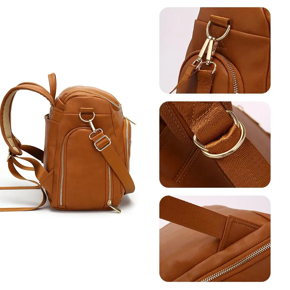 Сумка для подгузников рюкзак путешествий сумка из искусственной кожи