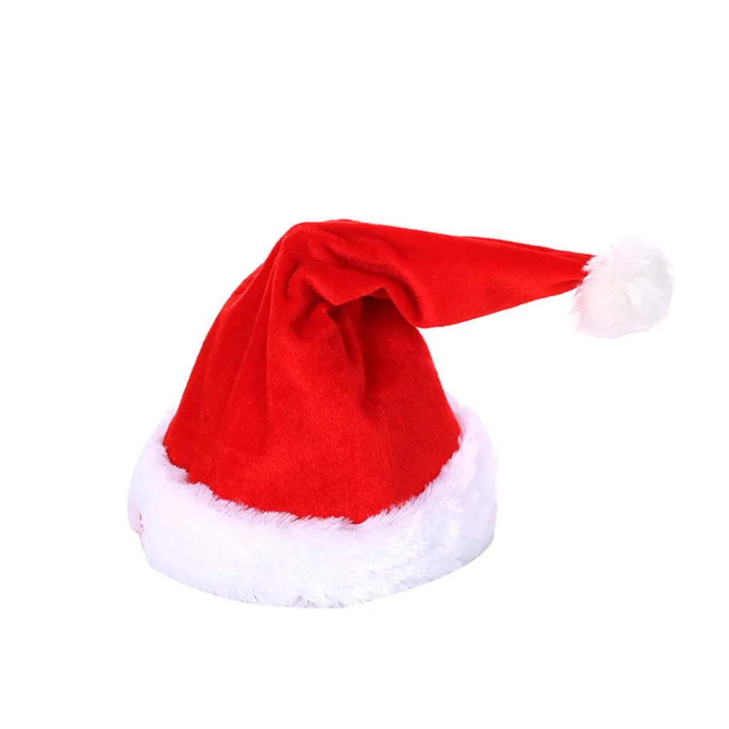 Рождественские украшения домашние качели Navidad Поющая музыка танцы Рождественская шапка Волшебная плюшевая шапка Санты электрическая забавная Рождественская Шапка 8P