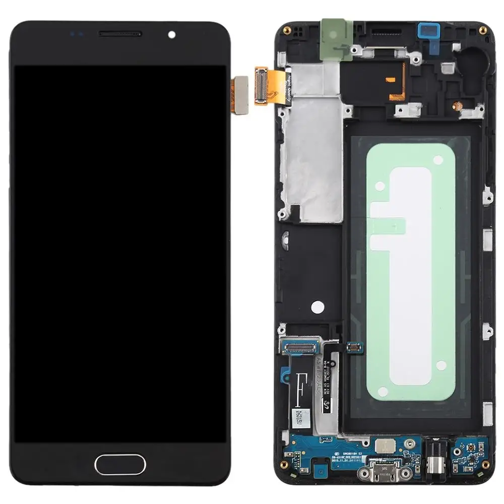 TFT материал ЖК-экран и дигитайзер Полная сборка с рамкой для Galaxy A5()/A510F - Цвет: Черный