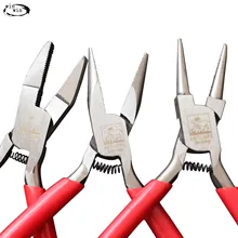 berkem 1PC red hands Insulated Cutter Clamping Stripping Functional Wire Crimping Cable Cutters Hand Tools Long Nose Pliers