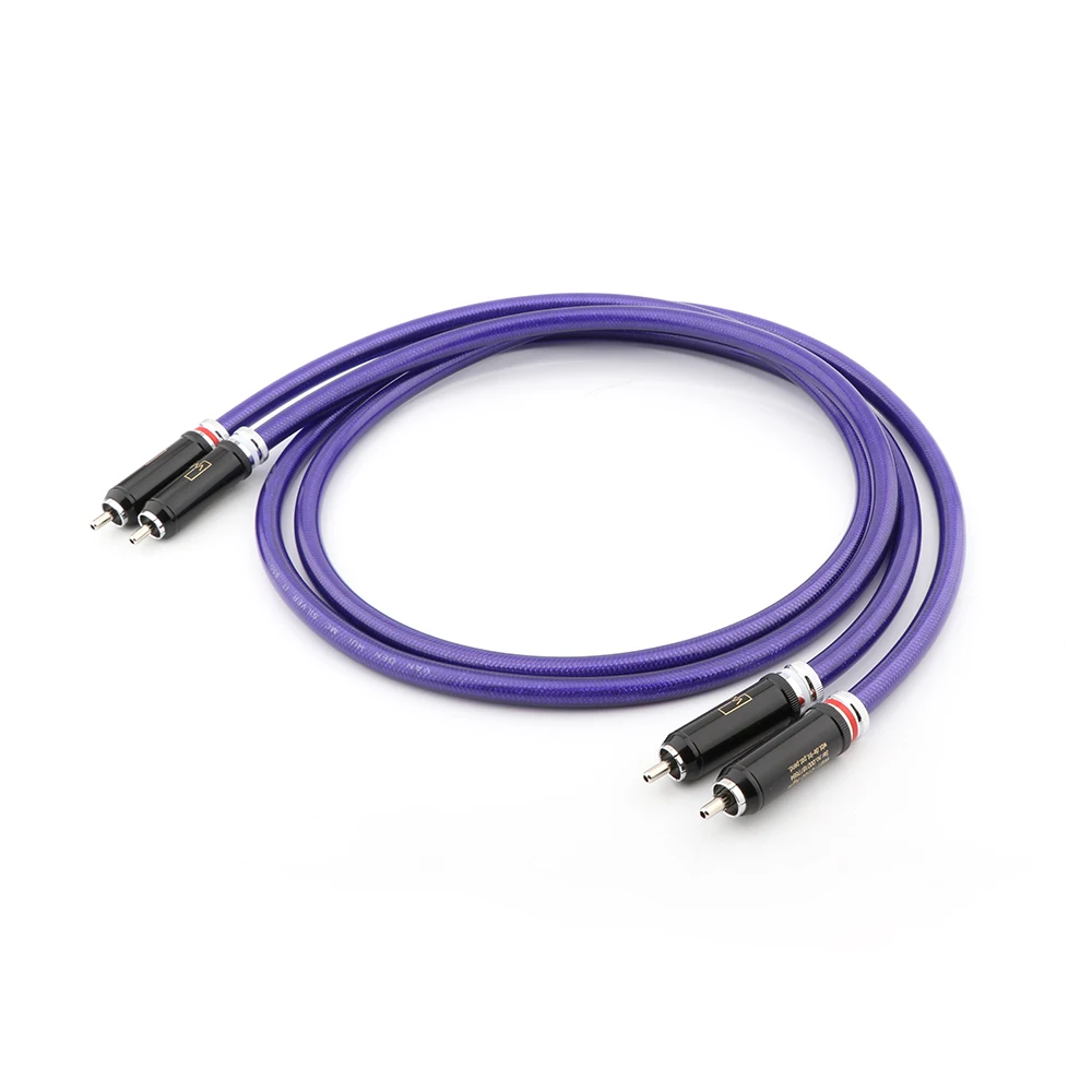 Пара VAN DEN HUL MC Серебряный IT 65G RCA штекер DIY interconnect аудио кабель на заказ Vinshle |