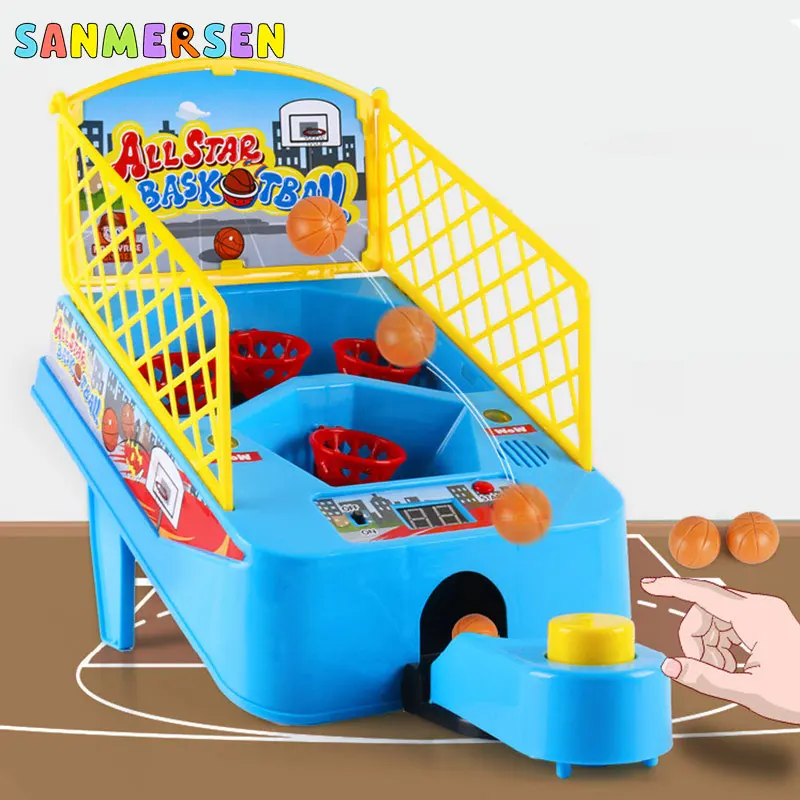 VGEBY Basketball Shooting Game,2-Player Desktop Table Basketball Games Kids Intelligence Toy Tabletop Game Desktop Basketball Toys Set