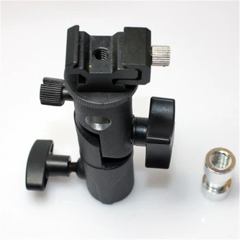 

E Type Universal Metal Flash Hot Shoe Speedlite Umbrella Holder Light Stand Flash Holder Umbrella Mount Adapter For Photo Studio