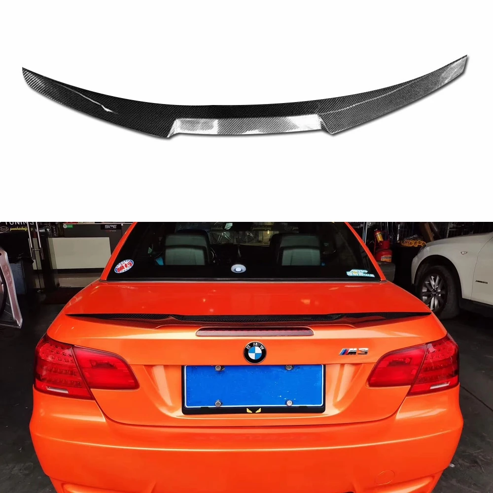 M4 Стиль углеродного волокна задний спойлер багажник губы крыло для BMW 3 серии E93 325i
