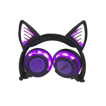 

Cat Ears Global Luminescence Rechargeable Wireless Mobile Phone Computer Head-mounted Folding Headphones