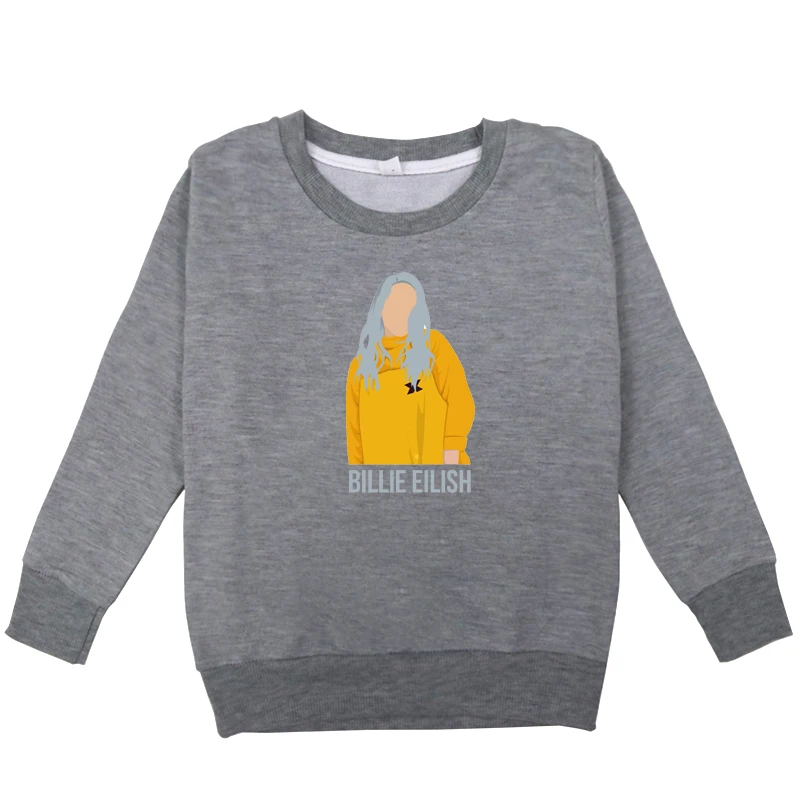 New Arrival Billie Eilish Kids Winter Autumn Hoodie Clothes Children Sweatshirts for Baby Boys Girls Long Sleeves hoody Shirts