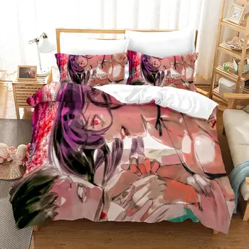 

Comic Bedding Set 2/3 Piece Set Tokyo Ghoul Printing Bedding Set Microfiber Duvet Cover Set Comforter Cover Pillowcases
