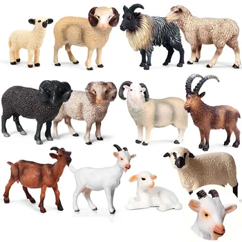 

26 Kinds Simulation Sheep Action Figures PVC Figure Collectible Toys Wild Animal Figure Figurines Kids Cognitive Toys