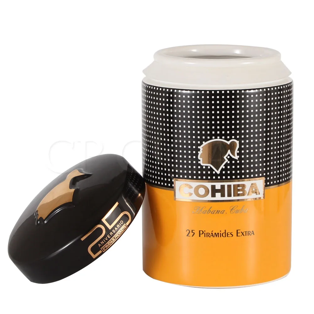COHIBA керамическая сигарная трубка роскошный большой хьюмидор для сигар банка для домашнего хранения кубинская коробка для сигар трубка акс... COHIBA керамическая сигарная трубка роскошный большой хьюмидор для сигар банка для домашнего хранения кубинская коробка для сигар трубка акс...