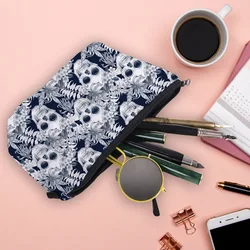 Makeup Bags Skull Print Travel Storage Organizer for Cosmetics Vintage Floral Cute Bag Makeup Case Vintage Purse