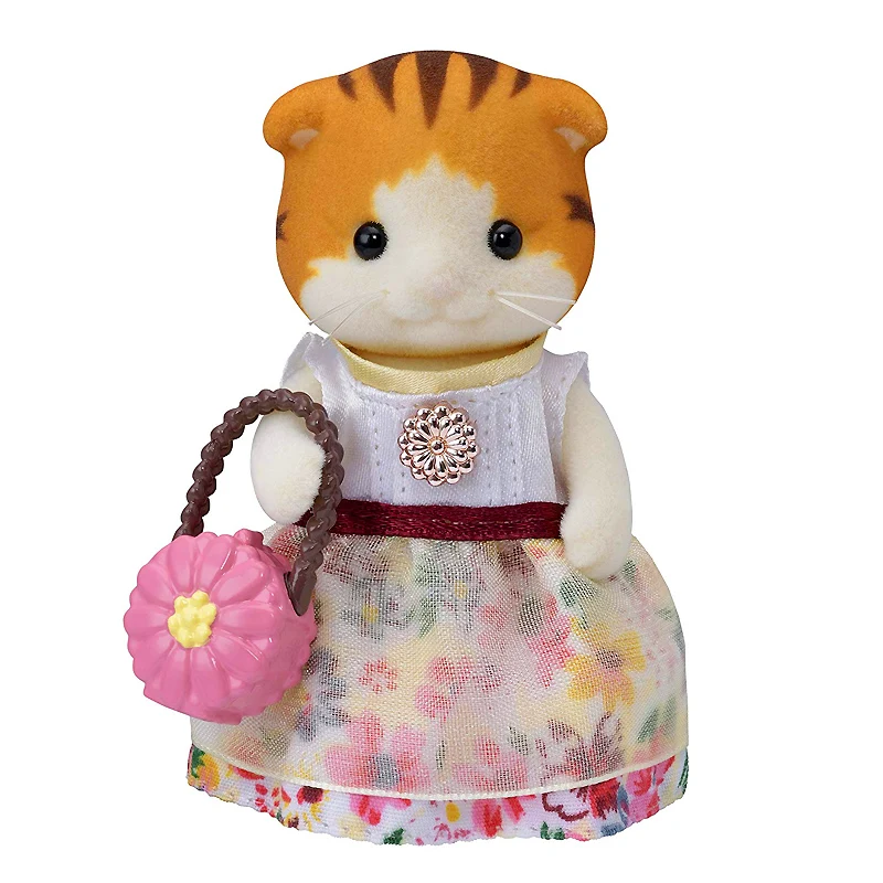 S01 Sylvanian Families Town Girl серия клен Кот сестер кукольный домик пушистые игрушки Фигурки 5363