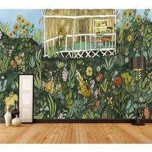 Профессиональные пользовательские высококачественные обои ручной росписью Сказочный фон украшение стены-высококачественный водонепроницаемый материал