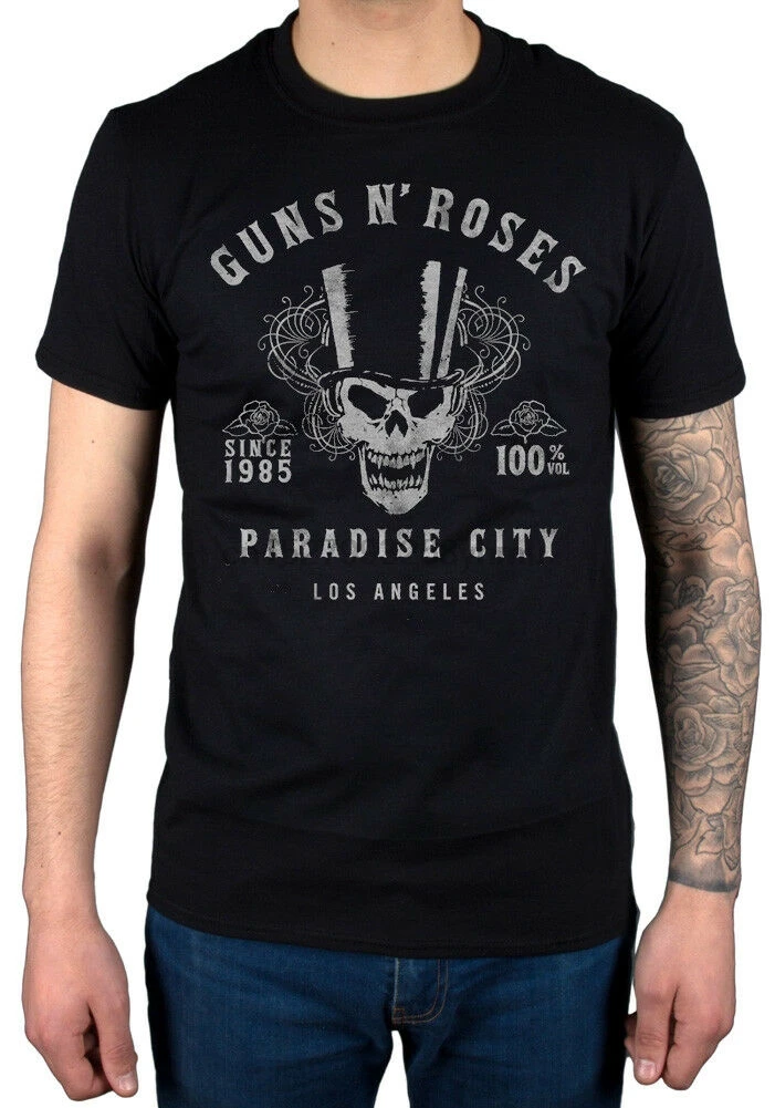 Официальный guns N Roses 100 объемная футболка November Rain Райский город отстраненный(2