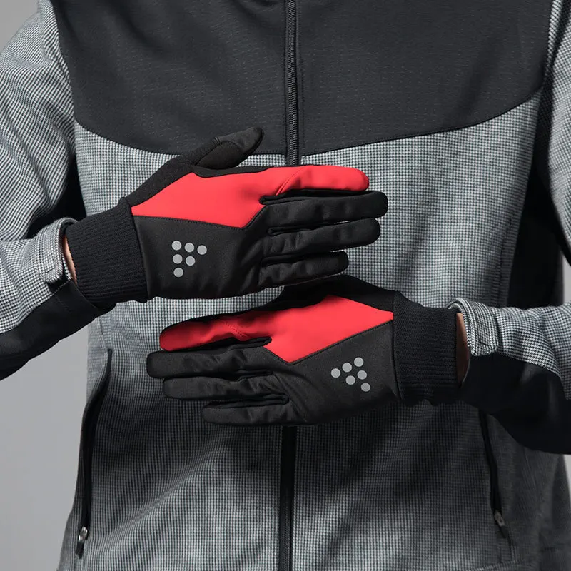

Autumn And Winter New Products Spakct Cycling Gloves Long Finger Men's Windproof Warm Touch Screen Full Finger Bicycle Gloves