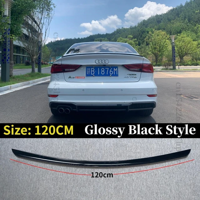 Spoiler Universal Rear Wing Sedan Hatchback Car Tuning Accessories Trunk Lip Lid For Mercedes W204 BMW Honda Civic Audi VW Golf Glossy Black 120CM