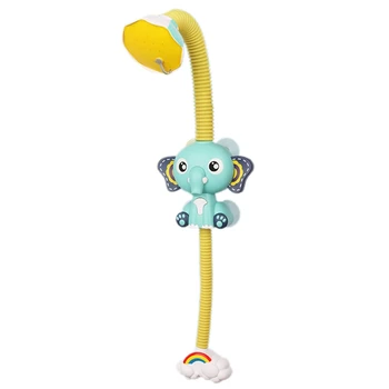 

Baby Elephant Electric Shower Children's Bathroom Cartoon Baby Elephant Automatic Water Spray Shower Water Toy Green