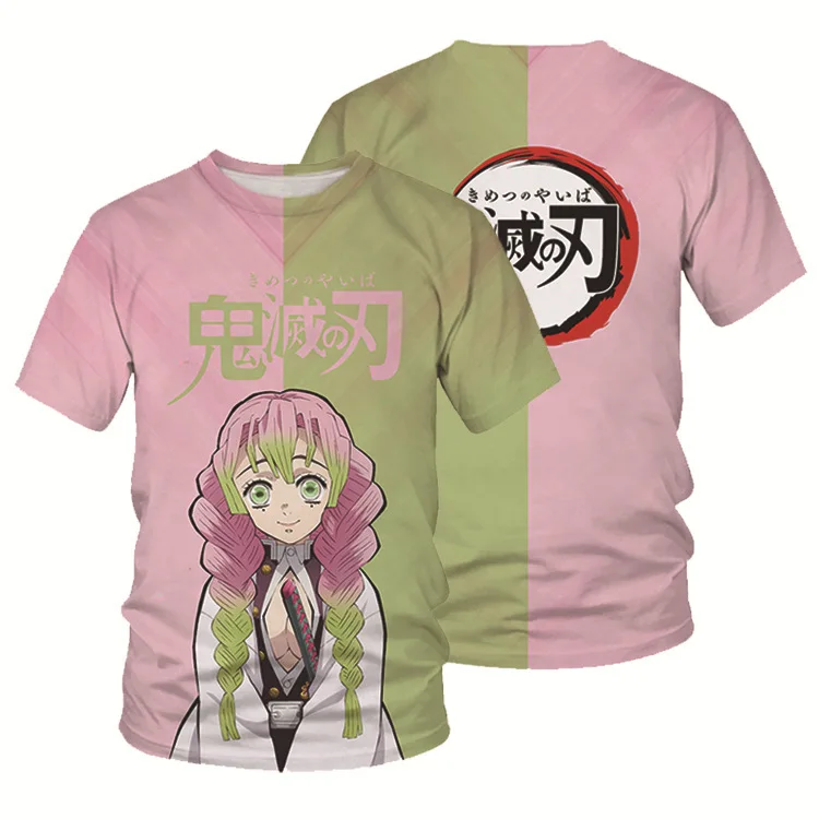 Demon Slayer Anime Cosplay Print children T-Shirt Cotton O Neck Short Sleeve Summer T-Shirt Tops Casual T-Shirt