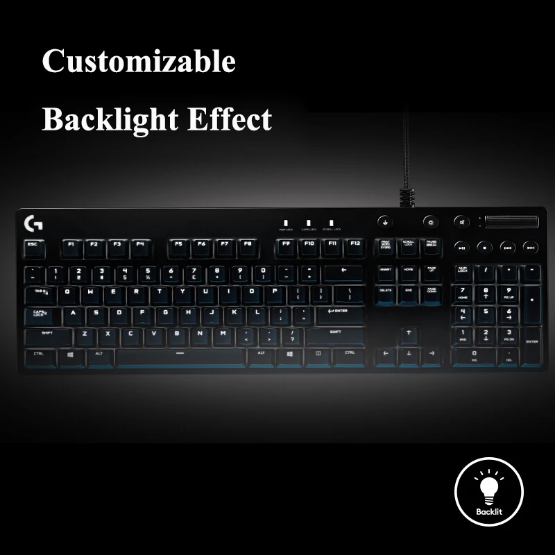 Оригинальная Проводная клавиатура logitech G610-CHERRY MX shaft с подсветкой, Механическая игровая клавиатура