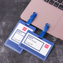 Практичный Прочный Многофункциональный бейдж мягкий пластиковый рабочий держатель для карт Горизонтальный Вертикальный Прозрачный чехол для ID карты Товары для офиса