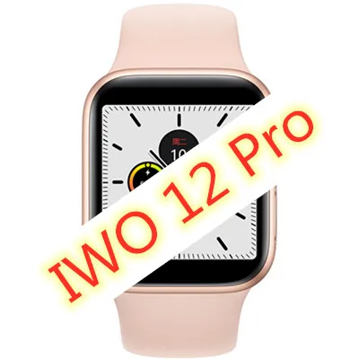 IWO 12 Pro JVH fish IWO 12 Смарт-часы Bluetooth 1: 1 серия 5 ЭКГ Смарт тост SmartWatch Браслет Android для IOS обновление IWO 11 10 9 8 - Цвет: IWO 12 Pro