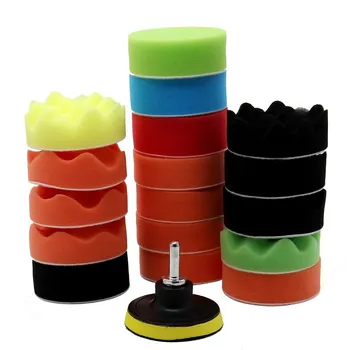 

Practical Soft Flat Sponge Buffer Polishing Pad Kit Car Polisher Durable Buffing Backing Pad Headlamp Polisher