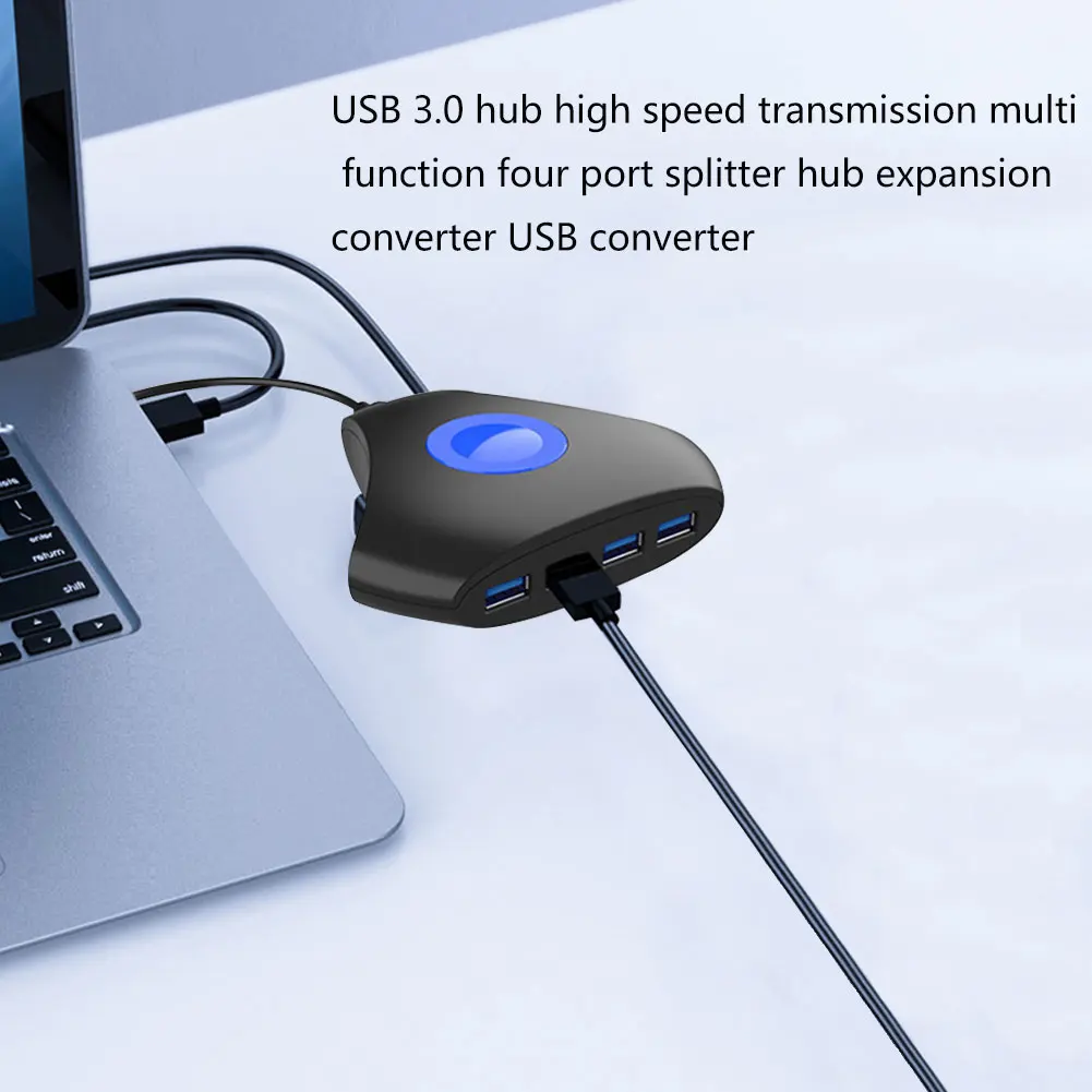 ПК ноутбук USB3.0 4-портовый usb-хаб высокой скорости передачи данных | Компьютеры и