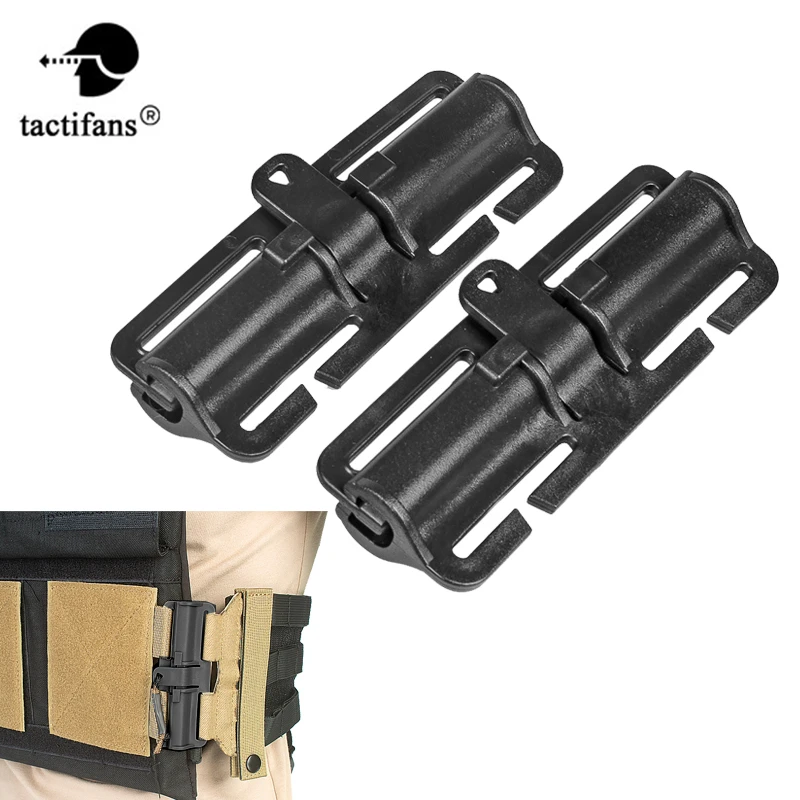 

Tactical Quick Release Buckle Chest Vest Adapter For Plate Carrier Armor Webbing High Quality Hook Loop POM Hunting Accessories