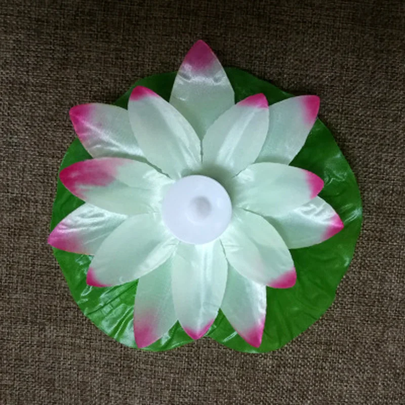 

Floating Wishing Light LED On Water Swimming Colorful 17cm Lotus Flower Pool Hot