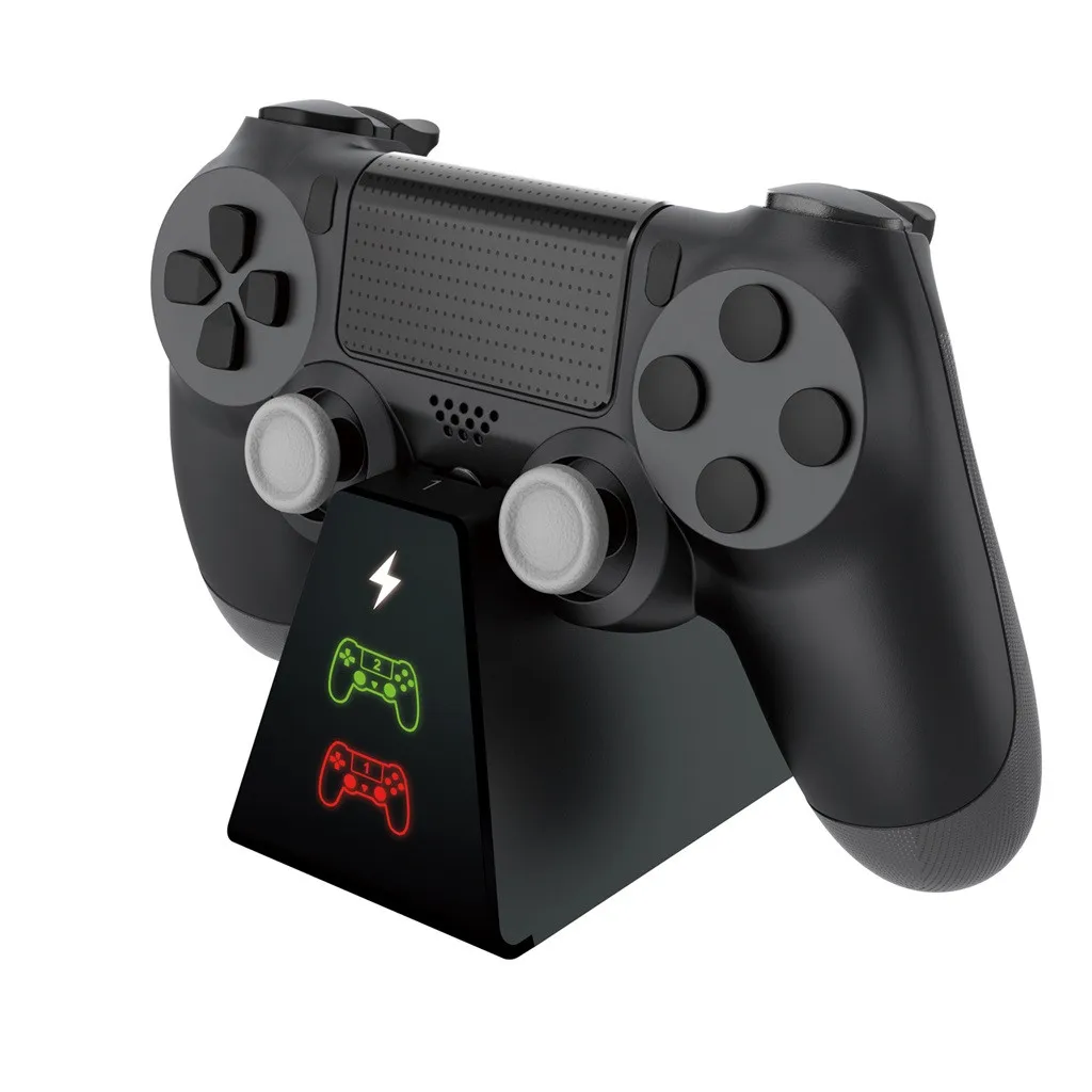 Для контроллера PS4 быстрая зарядная док-станция двойная подставка для зарядного устройства с индикатором для игровой станции 4/PS4 Slim/PS4 Pro 815#2