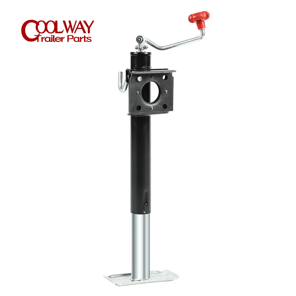 15 Inch Top Swivel Weld-on Trailer Jack Stands Support Legs Corner Steady CAP 2000 LBS Camper RV Parts Caravan Accessories 1 pair simple style metal bookends iron support holder nonskid desk stands for books school stationery office accessories