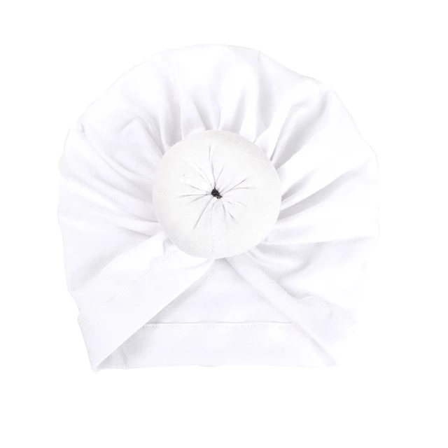 Cute Cotton Blend Baby Turban Hat Newborn Beanie Caps Kids Girls Headwear Infant Toddler Shower Hat Birthday Gift Photo Props 26