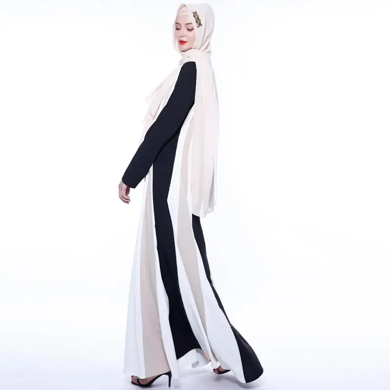 Рамадан Абая для мусульман, Дубай Повседневное кафтан длинное платье в стиле пэчворк, одежда свободные вечерние платье Арабский исламский