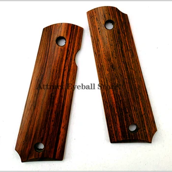 

2Pieces Colt 1911 Grips Natural CocoBolo Wood Handle Grips Patch Custom Grips CNC Acrylic Handle material 1911 Accessories