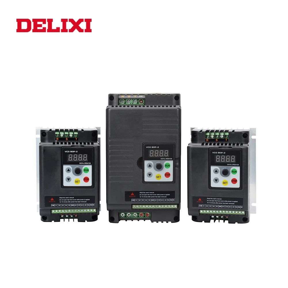 Преобразователь частоты DELIXI 220 В вход 380 выход кВт 3 для электродвигателя 50 60 Гц