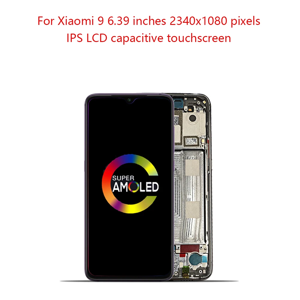 6,39 '' ЖК-дисплей для Xiaomi mi 9 mi 9 дисплей Xiao mi 9 AMOLED ЖК-дисплей сенсорный экран рамка дигитайзер Замена