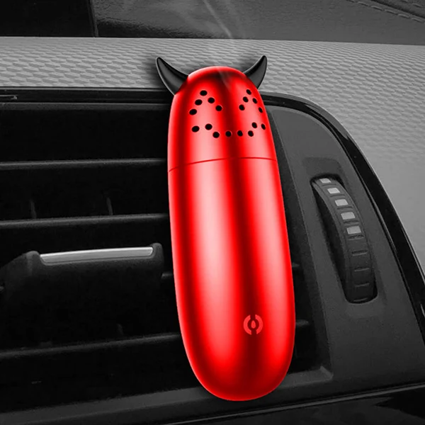 Автомобильный парфюм освежители воздуха автомобильный запах воздуха вентиляционный зажим Милый Дьявол Твердый бальзам запах автомобиля ароматизатор для авто аксессуары Декор интерьера - Название цвета: red