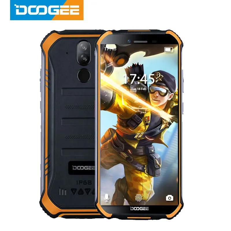 DOOGEE S40 IP68 IP69K Мобильный телефон 5 дюймов дисплей 4650 мАч MT6739 четырехъядерный 3 ГБ ОЗУ