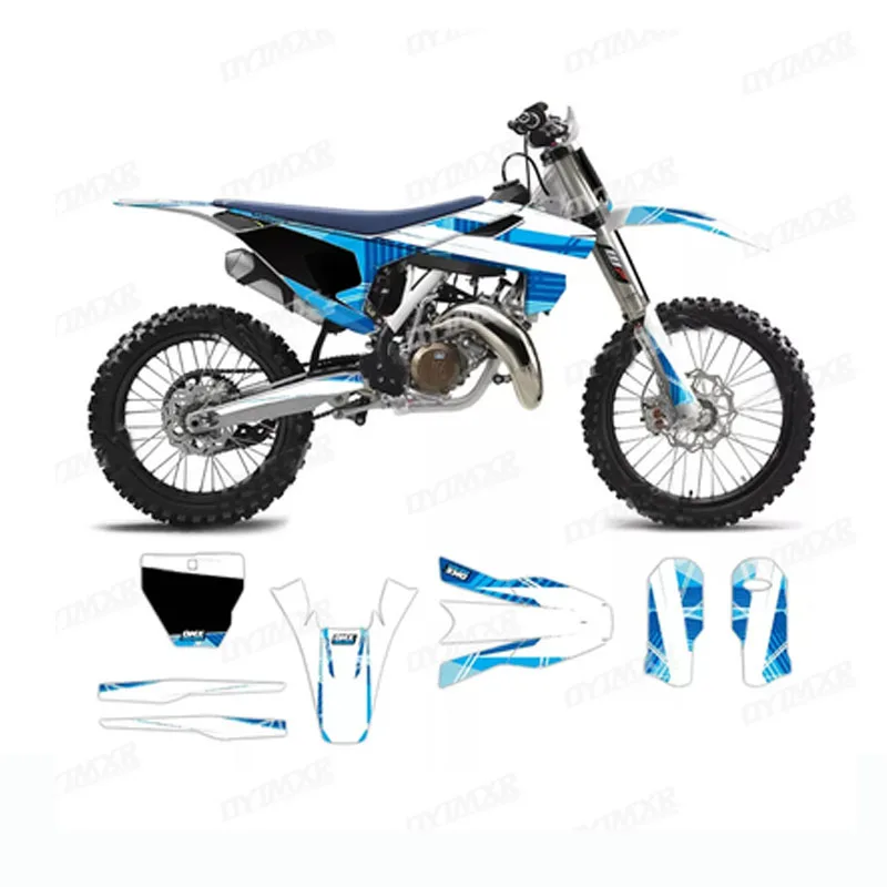 Графический фон наклейки на заказ наклейки REVO комплект для Husqvarna